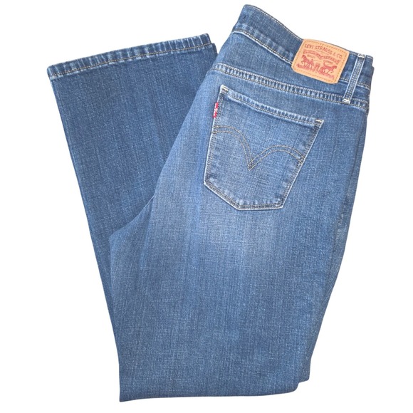 Levis 515 Bootcut Jeans Dark Wash Denim Classic Fit Womens Size 12 - Picture 1 of 9